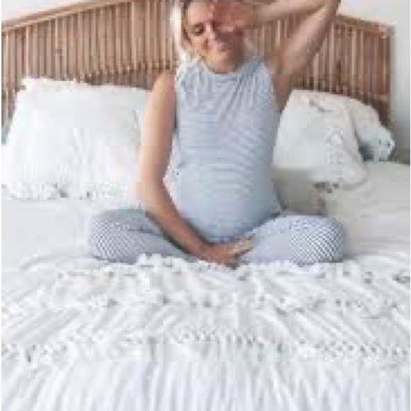 Legoe Mayfair Stripe Maternity Nursing Jumpsuit - Picture 2 of 2